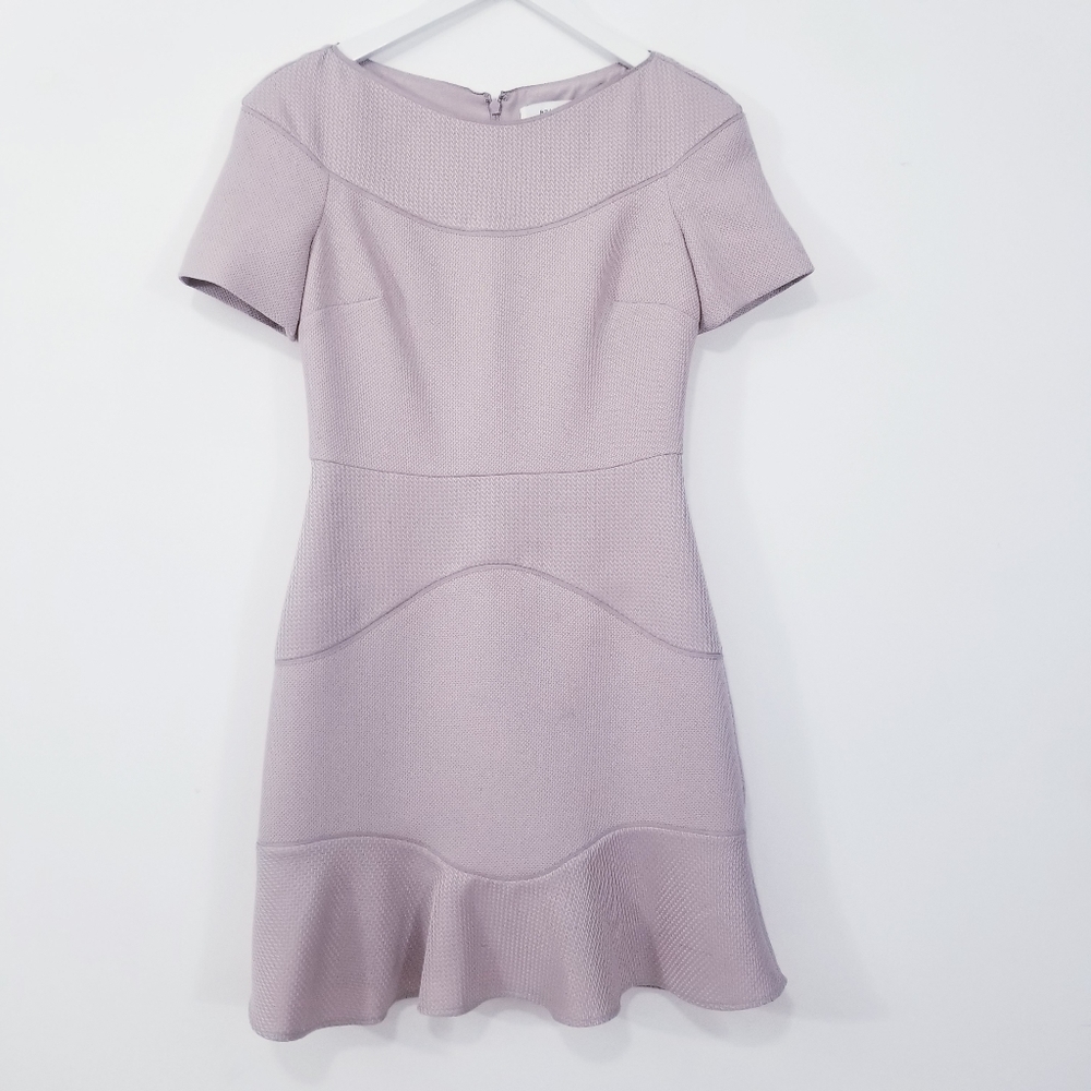Reiss Cream Boat Neck Mermaid Hem Dress